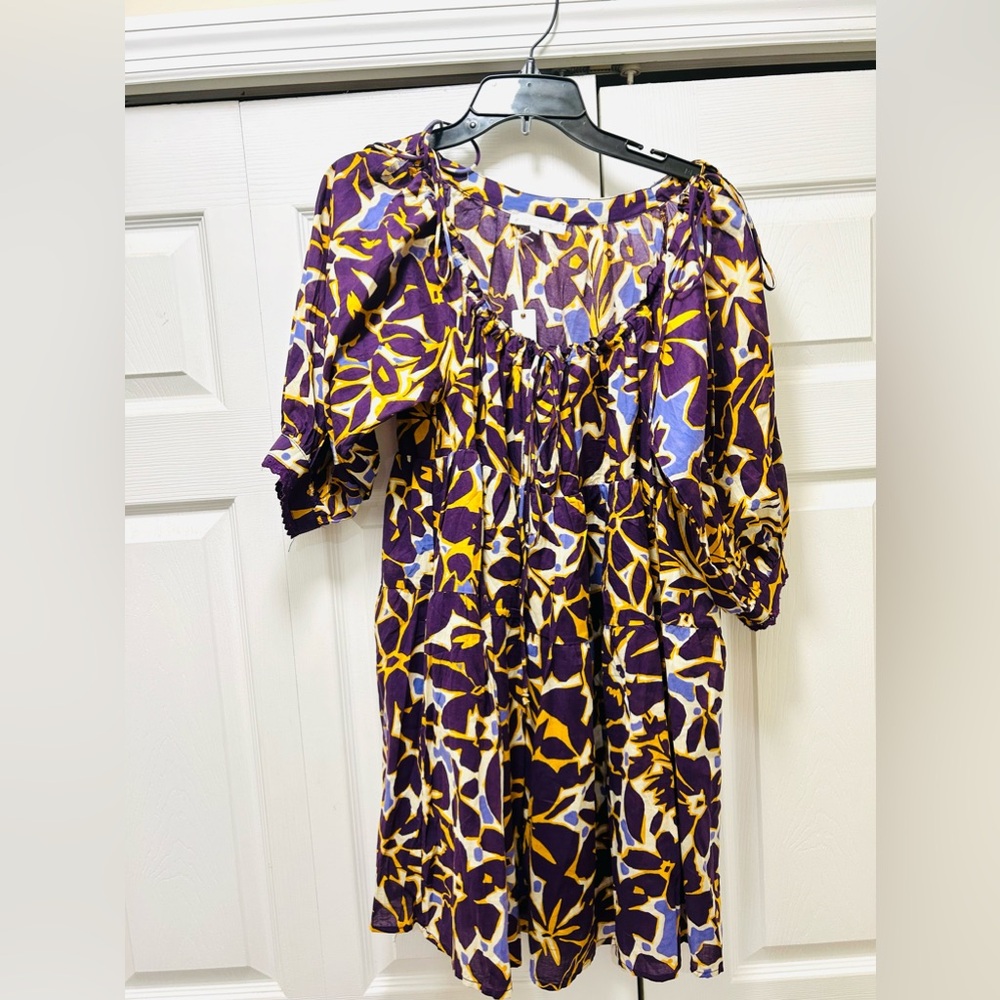 Olivaceous EASTER purple floral mini dress size small NWT